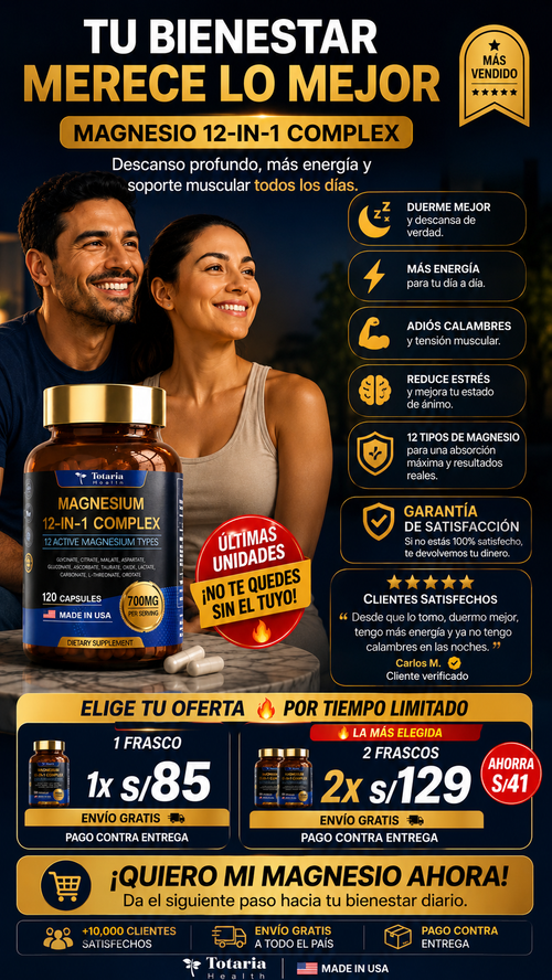 🔥MAGNESIO COMPLEX 12 EN 1
TU CUERPO PIDE EL CAMBIO HOY-ULTIMO DIA DE OFERTA🔥