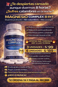 Magnesio Complex 8 en 1: formula original -90 cápsulas 🔥