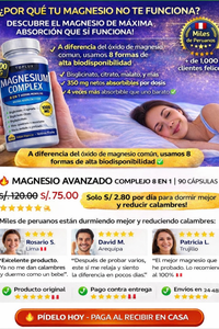 Magnesio Complex 8 en 1: corre que se acaba 🔥