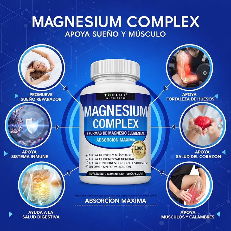 Magnesio Complex 8 en 1: corre que se acaba 🔥